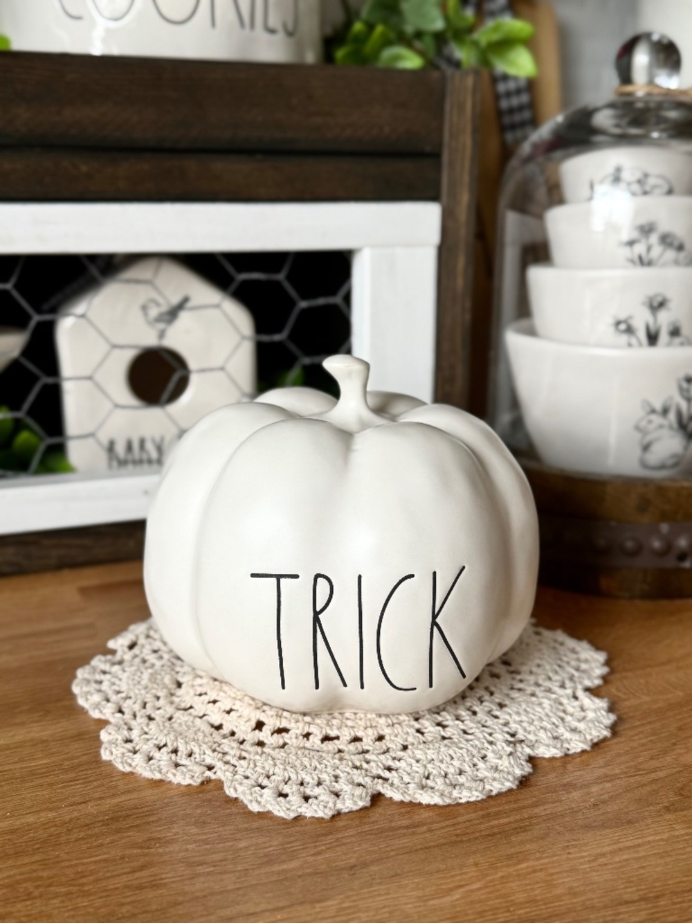 Rae Dunn Mini Trick Pumpkin